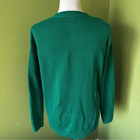 Lilly Pulitzer Bayport Sweater Fiddle Leaf Green - Picture 3 of 6